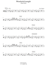 Wonderful Tonight - Eric Clapton drum sheet music