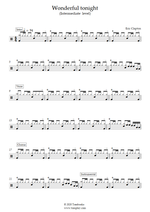 Wonderful Tonight - Eric Clapton drum sheet music