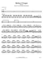 Before I Forget (Drum Cover by Kristina Rybalchenko) Slipknot Full Drum Transcription / Drum Sheet Music COPYDRUM