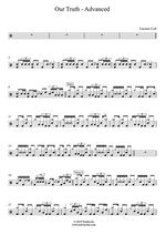 Our Truth - Lacuna Coil drum sheet music