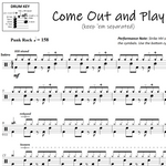 Come Out and Play The Offspring Full Drum Transcription / Drum Sheet Music OnlineDrummer.com