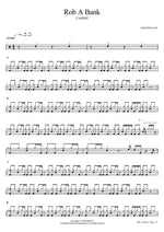 Rob a Bank - Confetti drum sheet music