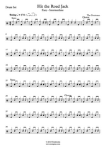 Hit the Road Jack - Ray Charles drum sheet music