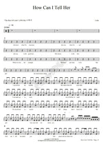 How Can I Tell Her Lobo Full Drum Transcription / Drum Sheet Music COPYDRUM