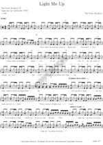 Light Me Up The Pretty Reckless Full Drum Transcription / Drum Sheet Music COPYDRUM