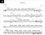 This Love Pantera Full Drum Transcription / Drum Sheet Music Drum Sheet MX