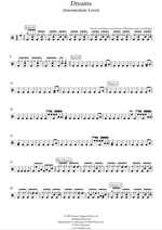 Dreams - The Cranberries drum sheet music