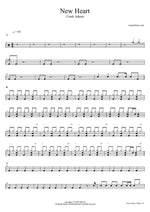 New Heart - Crash Adams drum sheet music