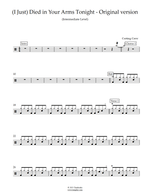(I Just) Died in Your Arms - Cutting Crew drum sheet music
