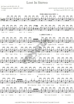 Lost in Stereo All Time Low Full Drum Transcription / Drum Sheet Music COPYDRUM