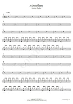 Comethru Jeremy Zucker Full Drum Transcription / Drum Sheet Music COPYDRUM