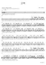 Confession (고백) Deli Spice (델리 스파이스) Full Drum Transcription / Drum Sheet Music COPYDRUM
