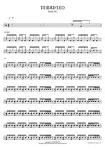 TERRIFIED blink Full Drum Transcription / Drum Sheet Music COPYDRUM