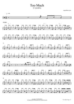Too Much - Dawn (던) drum sheet music