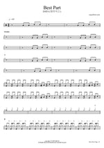 Best Part - DAY6 (데이식스) drum sheet music