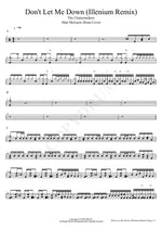 Don't Let Me Down (Illenium Remix Matt McGuire Drum Cover) The Chainsmokers Full Drum Transcription / Drum Sheet Music COPYDRUM