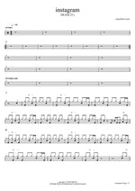 Instagram - Dean (딘) drum sheet music