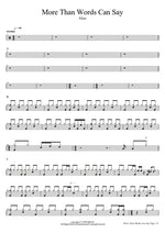 More Than Words Can Say Alias Full Drum Transcription / Drum Sheet Music COPYDRUM