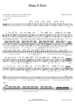 Make It Rain (Make It Rain) Block B Bastarz (블락비 바스타즈) Full Drum Transcription / Drum Sheet Music COPYDRUM