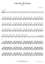 Cake by the Ocean - DNCE drum sheet music
