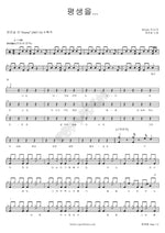 For a Lifetime (평생을) Byun Jin Seop (변진섭) Full Drum Transcription / Drum Sheet Music COPYDRUM