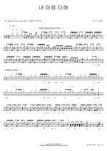With All My Heart (내 마음 다해) Inis Name (이니스네임) Full Drum Transcription / Drum Sheet Music COPYDRUM