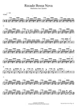Recado Bossa Nova Manhattan Jazz Quintet Full Drum Transcription / Drum Sheet Music COPYDRUM