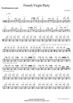 French Virgin Party Glen Check Full Drum Transcription / Drum Sheet Music COPYDRUM