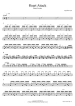 Heart Attack - Demi Lovato drum sheet music