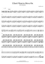 I Don't Want to Move On - Devin Kennedy drum sheet music