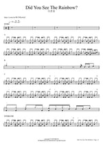 Did You See The Rainbow? - Lee Jun Ho (이준호) drum sheet music