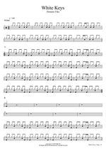 White Keys - Dominic Fike drum sheet music