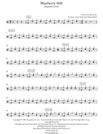 Blueberry Hill - Fats Domino drum sheet music