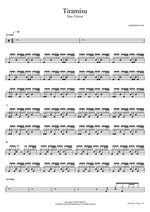 Tiramisu - Don Toliver drum sheet music