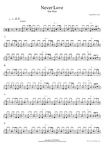 Never Love - Don West drum sheet music
