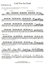 Lord You Are Good (Giacomo Tongiani Drum Cover) Israel & New Breed Full Drum Transcription / Drum Sheet Music COPYDRUM
