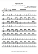 Spiderwebs No Doubt Full Drum Transcription / Drum Sheet Music Realsongbook