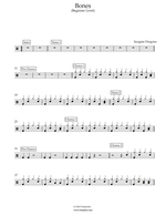 Bones - Imagine Dragons drum sheet music