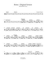 Bones - Imagine Dragons drum sheet music