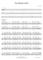 Too Dumb to Die Green Day Full Drum Transcription / Drum Sheet Music COPYDRUM