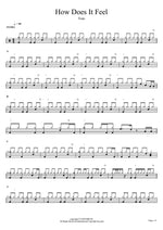How Does It Feel Toto Full Drum Transcription / Drum Sheet Music COPYDRUM