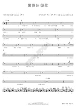As You Say (말하는 대로) Sandeul (산들) Full Drum Transcription / Drum Sheet Music COPYDRUM