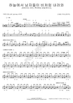 It's Raining Men (하늘에서 남자들이 비처럼 내려와) Shin Hyo Beom (신효범) Full Drum Transcription / Drum Sheet Music COPYDRUM