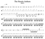 The Heretic Anthem Slipknot Full Drum Transcription / Drum Sheet Music Cyril Mayer