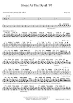 Shout At The Devil 97 Motley Crue Full Drum Transcription / Drum Sheet Music COPYDRUM