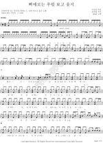 The Pierrot Laughs at Us (삐에로는 우릴 보고 웃지) BMK (비엠케이) Full Drum Transcription / Drum Sheet Music COPYDRUM