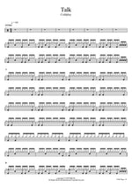 Talk Coldplay Full Drum Transcription / Drum Sheet Music COPYDRUM