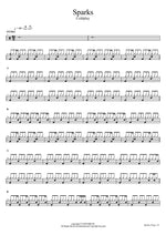 Sparks Coldplay Full Drum Transcription / Drum Sheet Music COPYDRUM
