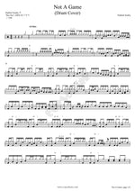 Not A Game Jbass Full Drum Transcription / Drum Sheet Music COPYDRUM