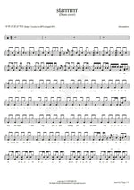 Starrrrrrr Alexandros (アレキサンドロス) Full Drum Transcription / Drum Sheet Music COPYDRUM